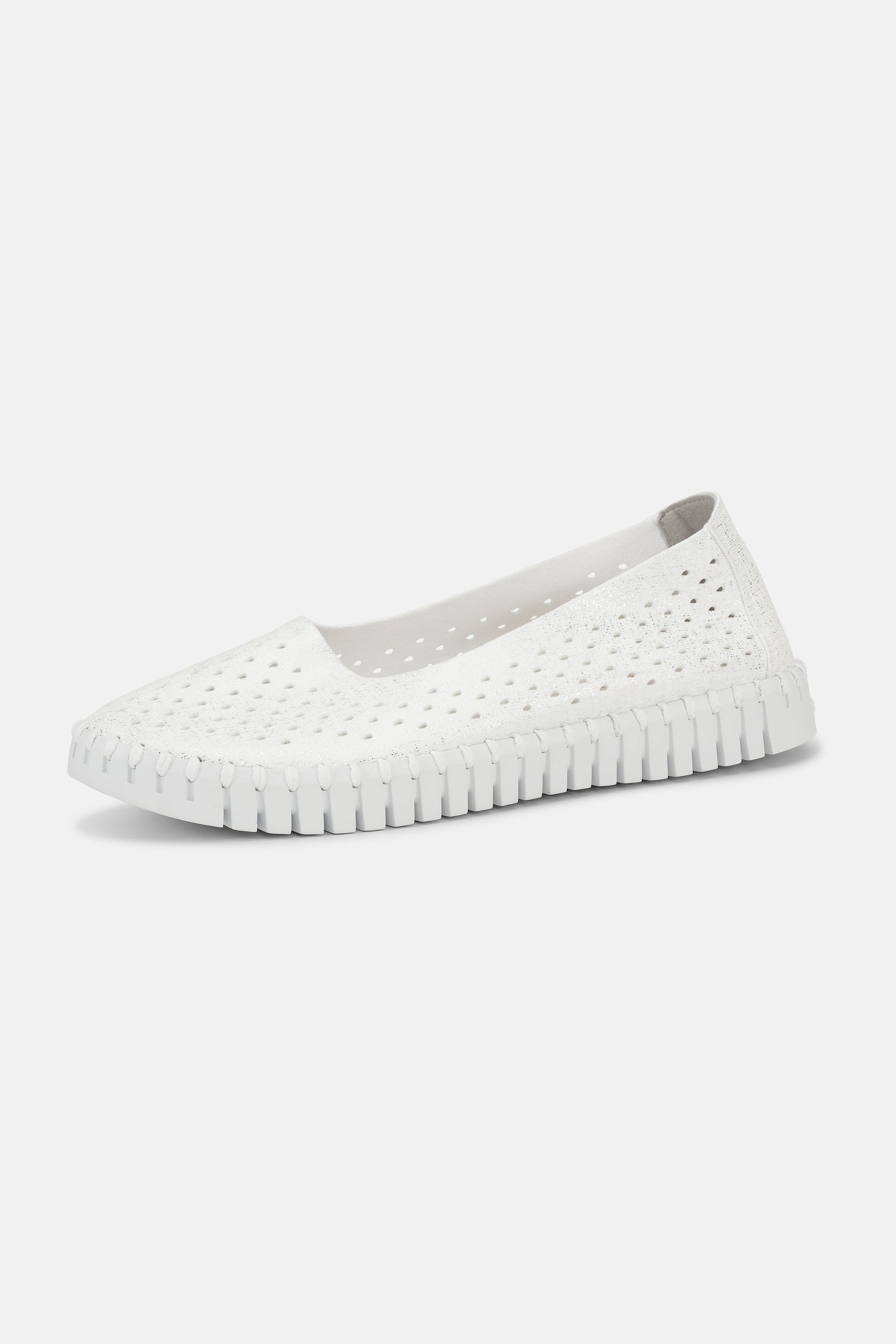 Tulip Sko Glitter - White White
